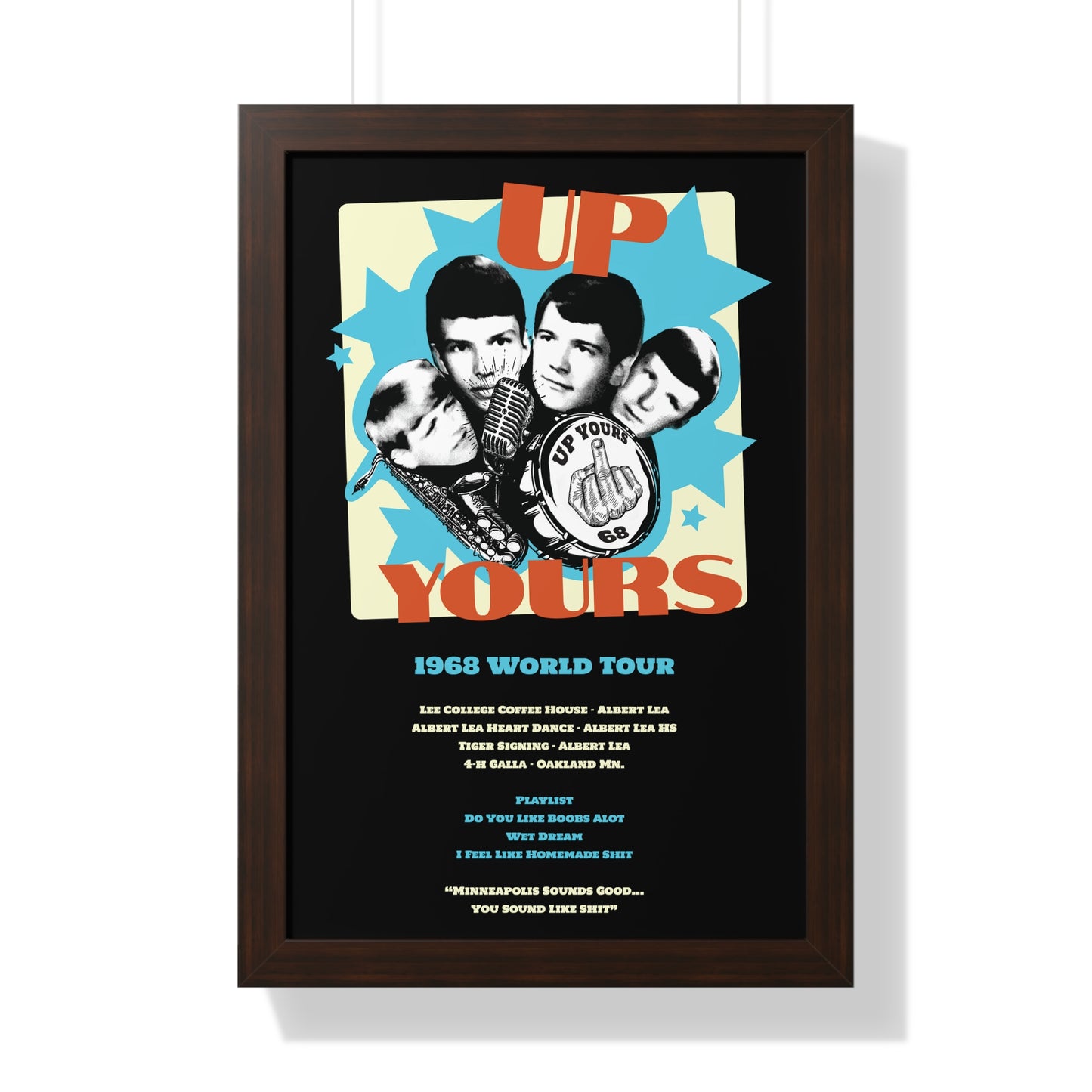 Up Yours - Framed Vertical Poster
