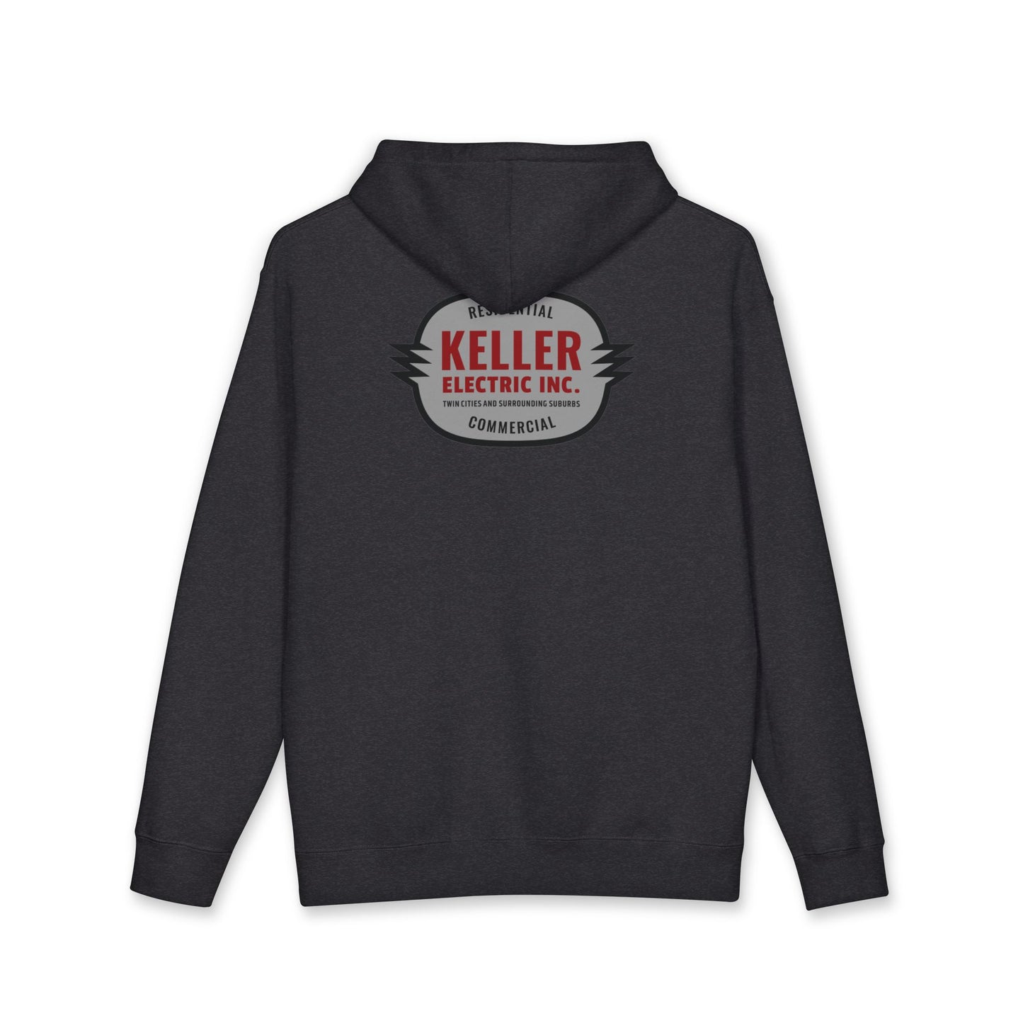 Keller Electric Logo Hoodie — Vintage Tradesman Workwear Sweatshirt