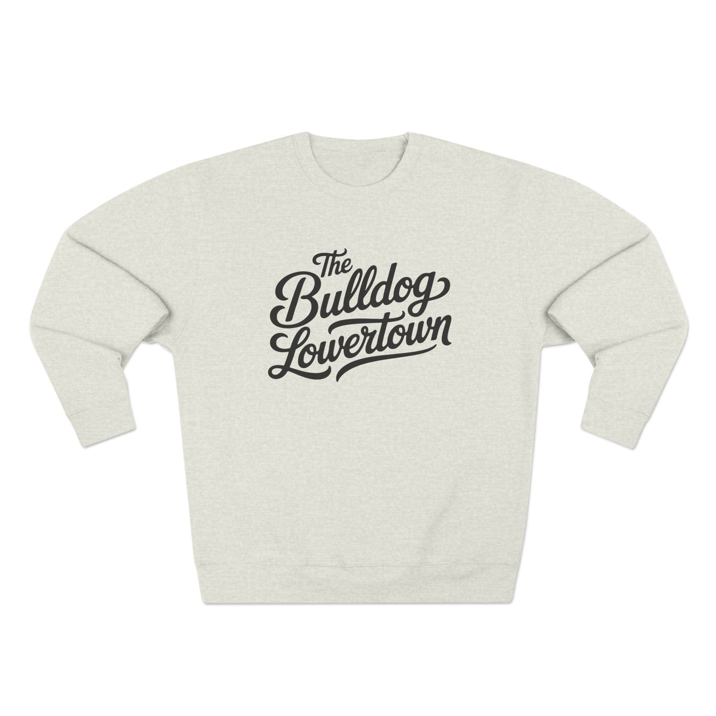 Bulldog Lowertown Crewneck Sweatshirt — Retro Script City Pride Pullover